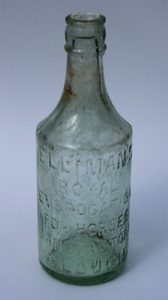 Elliman’s Royal Embrocation for Horses, manufactory Slough. About 1847.
