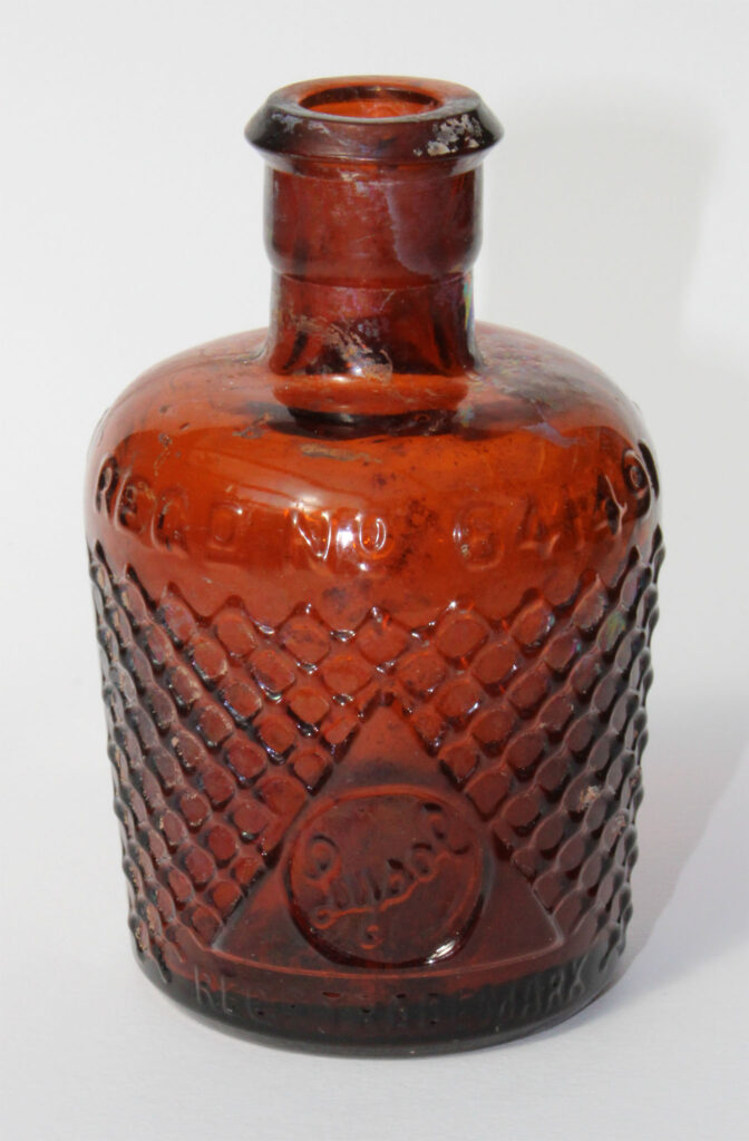 Lysol bottle. Embossed on bottle: ‘NOT TO BE TAKEN - REG. NO. 641491'.