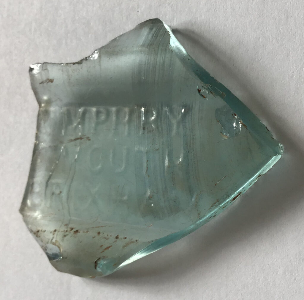 glass bottle sherd
